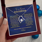 Forever Love Necklace for Daughter | Heart Crystal Gift from Mom or Dad