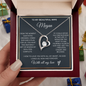 To My Beautiful Wife Necklace with Personalized Message Card | Gift for Wife