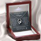 To My Beautiful Wife Necklace with Personalized Message Card | Gift for Wife
