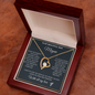 To My Beautiful Wife Necklace with Personalized Message Card | Gift for Wife