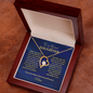 Forever Love Necklace for Daughter | Heart Crystal Gift from Mom or Dad