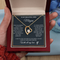 To My Beautiful Wife Necklace with Personalized Message Card | Gift for Wife