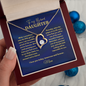 Forever Love Necklace for Daughter | Heart Crystal Gift from Mom or Dad