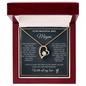 To My Beautiful Wife Necklace with Personalized Message Card | Gift for Wife