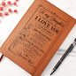 To My Daughter Journal — Vegan Leather Keepsake with "I Love You" Message
