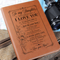 To My Daughter Journal — Vegan Leather Keepsake with "I Love You" Message