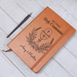 My First Holy Communion Journal — Personalized Keepsake with Chalice & Wheat Wreath Design