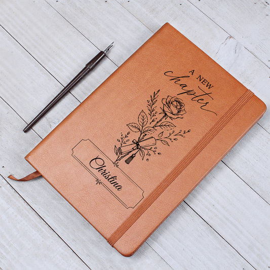 New Chapter personalized graduation journal — Christian gift for her | Nordenzi