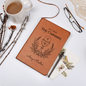 My First Holy Communion Journal — Personalized Keepsake with Chalice & Wheat Wreath Design