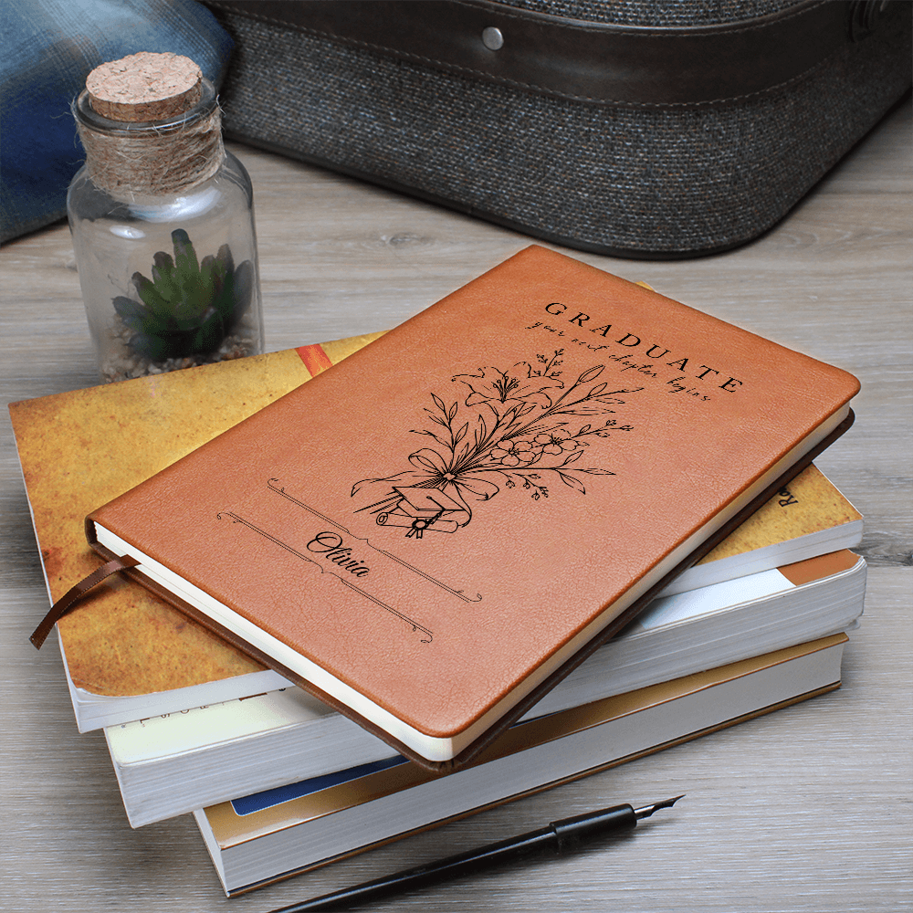 Personalized graduate journal — your next chapter begins | gift for her | The Faith World