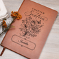Personalized Sweet 16 journal roses and butterfly floral — custom name notebook for her | The Faith World