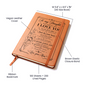 To My Daughter Journal — Vegan Leather Keepsake with "I Love You" Message