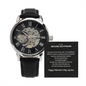 Valentine's Day Gift for Boyfriend – Automatic Skeleton Watch