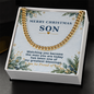 Men's Cuban Link Chain Necklace for Son – Christmas Gift