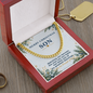Men's Cuban Link Chain Necklace for Son – Christmas Gift