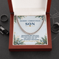 Men's Cuban Link Chain Necklace for Son – Christmas Gift