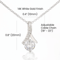 Sweet blossom necklace in gold and silver — sweet 16 birthday gift for daughter | Nordenzi