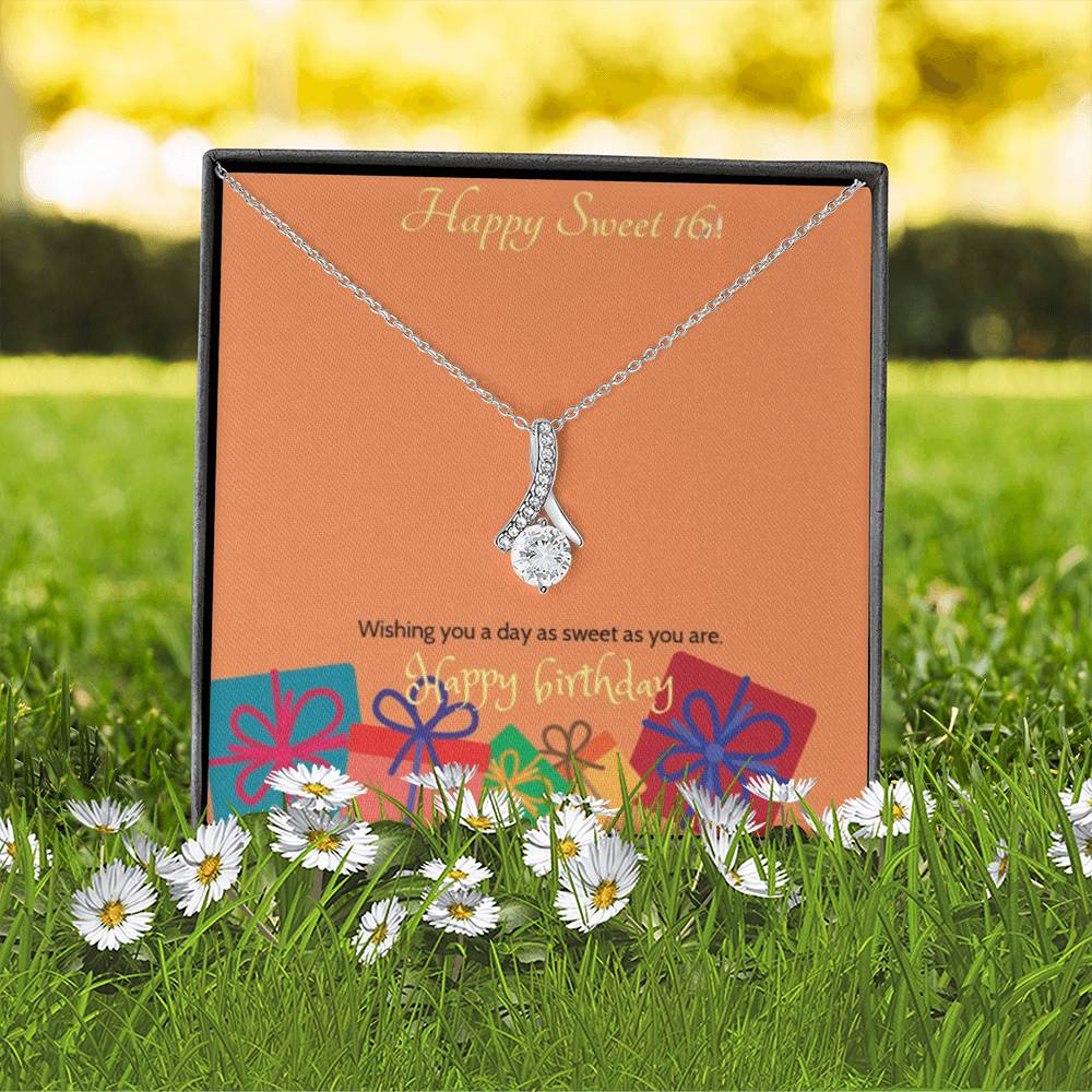 Sweet blossom necklace in gold and silver — sweet 16 birthday gift for daughter | The Faith World