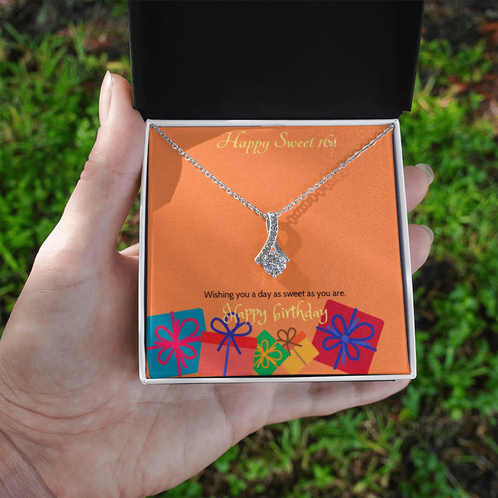 Sweet blossom necklace in gold and silver — sweet 16 birthday gift for daughter | The Faith World