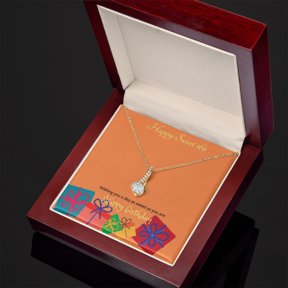 Sweet blossom necklace in gold and silver — sweet 16 birthday gift for daughter | The Faith World