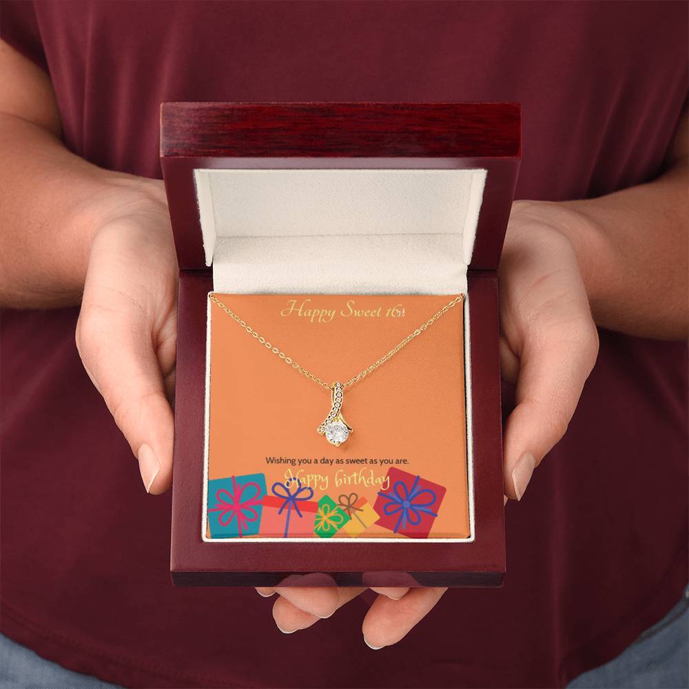 Sweet blossom necklace in gold and silver — sweet 16 birthday gift for daughter | The Faith World