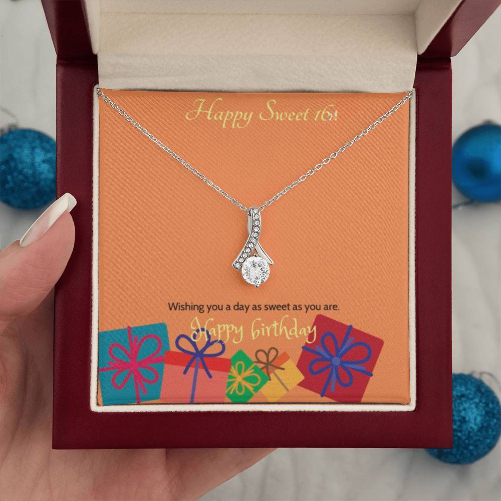 Sweet blossom necklace in gold and silver — sweet 16 birthday gift for daughter | The Faith World