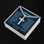 Cuban link chain with engraved cross — Christian gift for husband | The Faith World