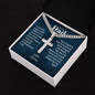 Personalized Cuban link chain with engraved cross — Christian gift for Dad | The Faith World