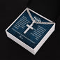 Engraved cross with Cuban chain — personalized Christian gift | The Faith World