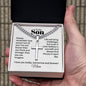 Cuban chain with engraved cross — Christian gift for son | The Faith World