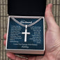 Cuban link chain and engraved cross — Christian gift for husband | The Faith World