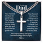 Cuban link chain with engraved cross — Christian gift for dad | The Faith World