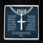 Cuban link chain with engraved cross — Christian gift for dad | The Faith World