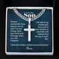 Engraved cross with Cuban chain — personalized Christian gift | The Faith World