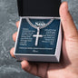Engraved cross with Cuban chain — personalized Christian gift | The Faith World