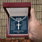 Cuban link chain with engraved cross — Christian gift for dad | The Faith World
