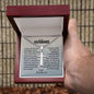 Cuban chain with engraved cross necklace — Christian gift | The Faith World