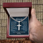 Cuban link chain and engraved cross — Christian gift for husband | The Faith World