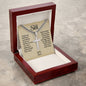 Cuban chain with engraved cross necklace — Christian gift | The Faith World