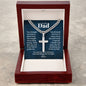 Cuban link chain with engraved cross — Christian gift for dad | The Faith World