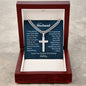 Cuban link chain and engraved cross — Christian gift for husband | The Faith World