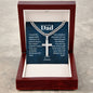 Personalized Cuban link chain with engraved cross — Christian gift for Dad | The Faith World