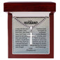 Cuban chain with engraved cross necklace — Christian gift | The Faith World