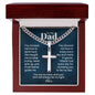 Cuban link chain with engraved cross — Christian gift for dad | The Faith World