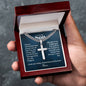 Engraved cross with Cuban chain — personalized Christian gift | The Faith World