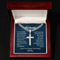 Cuban link chain and engraved cross — Christian gift for husband | The Faith World