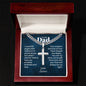 Personalized Cuban link chain with engraved cross — Christian gift for Dad | The Faith World