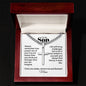 Cuban chain with engraved cross — Christian gift for son | The Faith World