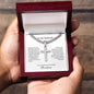Cuban chain with engraved cross necklace — Christian gift | The Faith World
