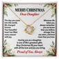 Love Knot Necklace for Daughter – Christmas Gift from Mom or Dad